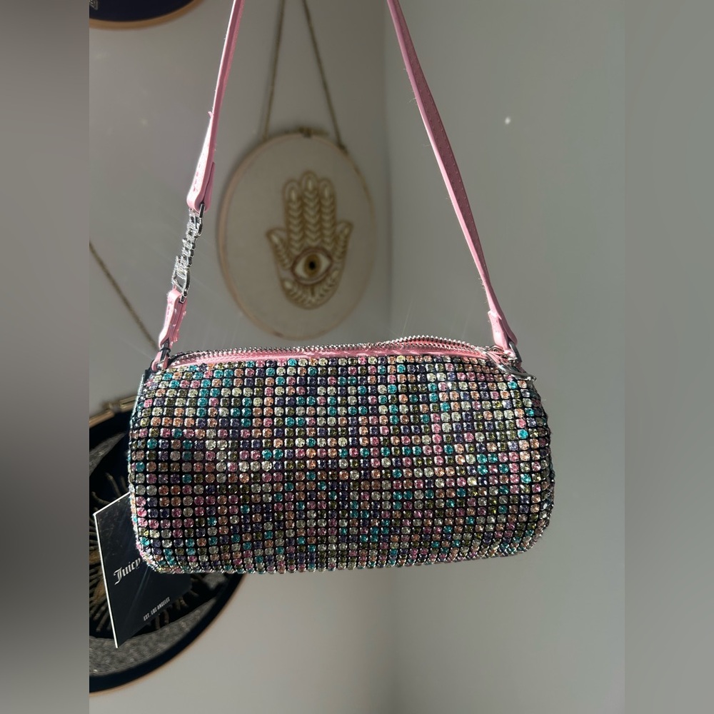 Juicy couture UK Pastel Multicolor Rhinestone Barrel Bag